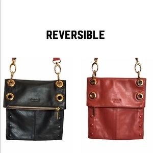 Hammitt Montana Medium Rev Crossbody Red & Black